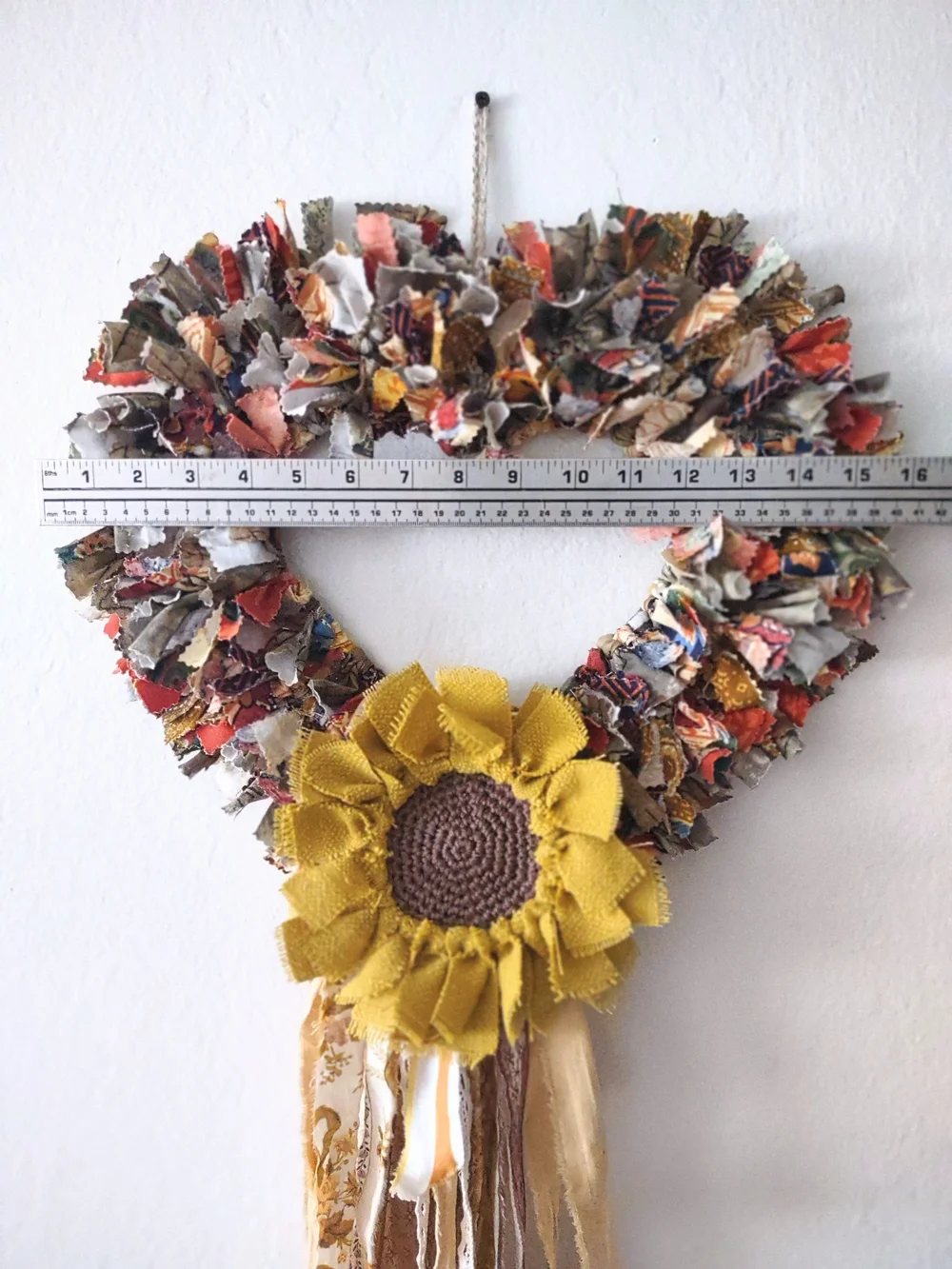 Boho Farmhouse Shabby Chic Fall Wreath